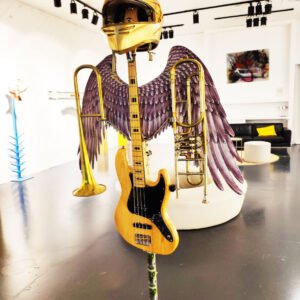 Ángel del Rock escultura para bares de rock y hoteles decoración premium JSUS ART DELUXE